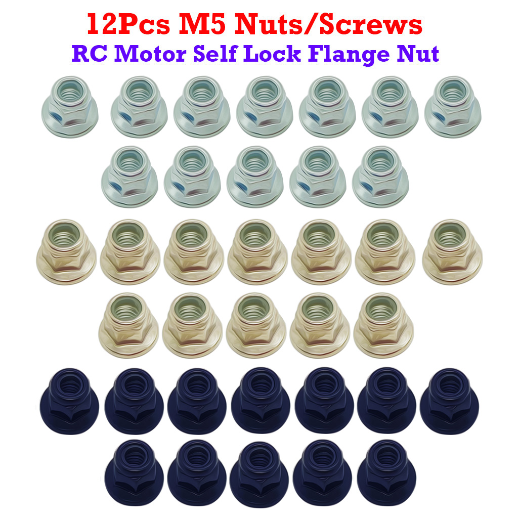 Rc Tire Foam Insert - 12 Peças Porca de Flange Autotravante
