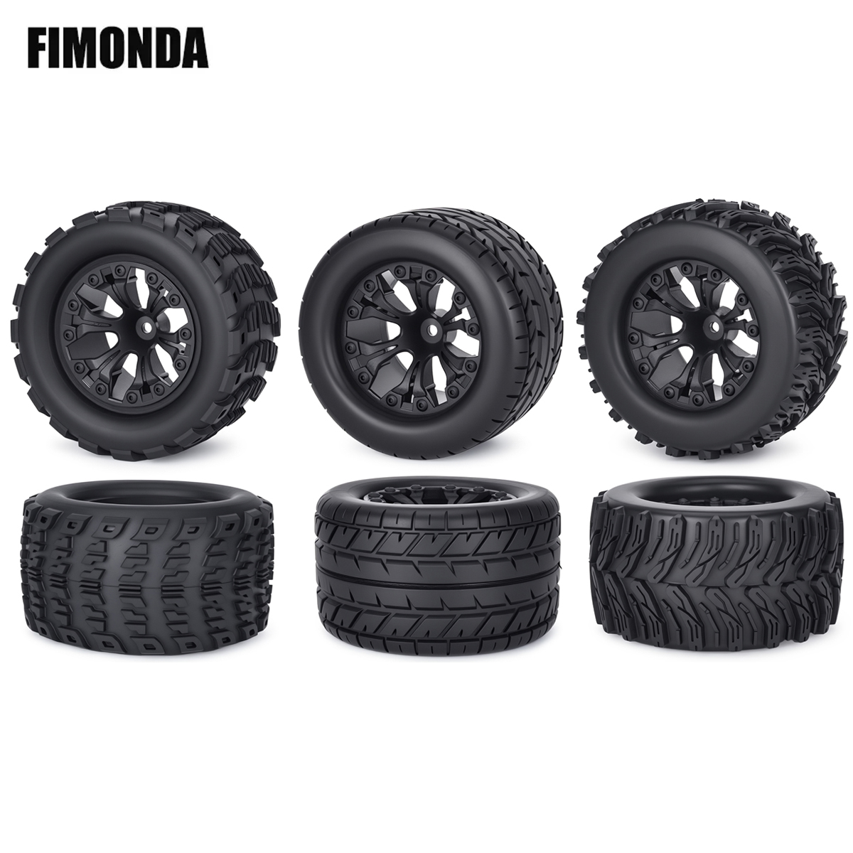 Rc Tire Foam Insert - 4 Peças de Pneus e Rodas