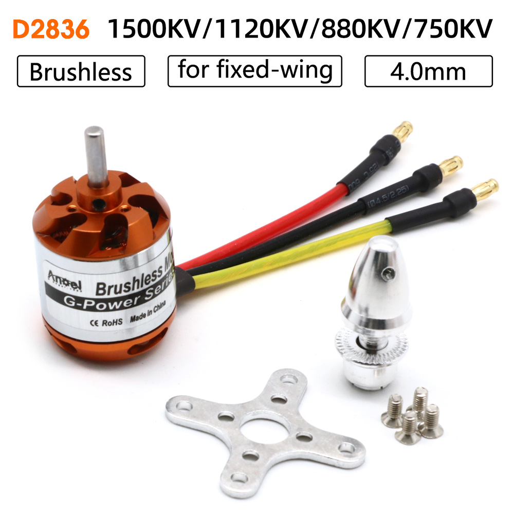 Motor RC D2836 750KV 1500KV 88 - Rc Hobby Grade avaliação e preço