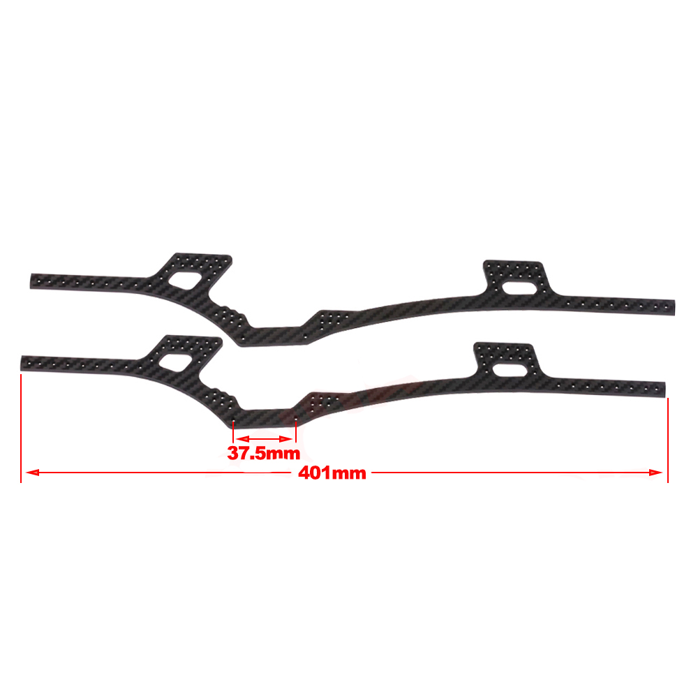 Kit de chassi lcg de fibra de  - Rc Crawler 4X4 avaliação e preço