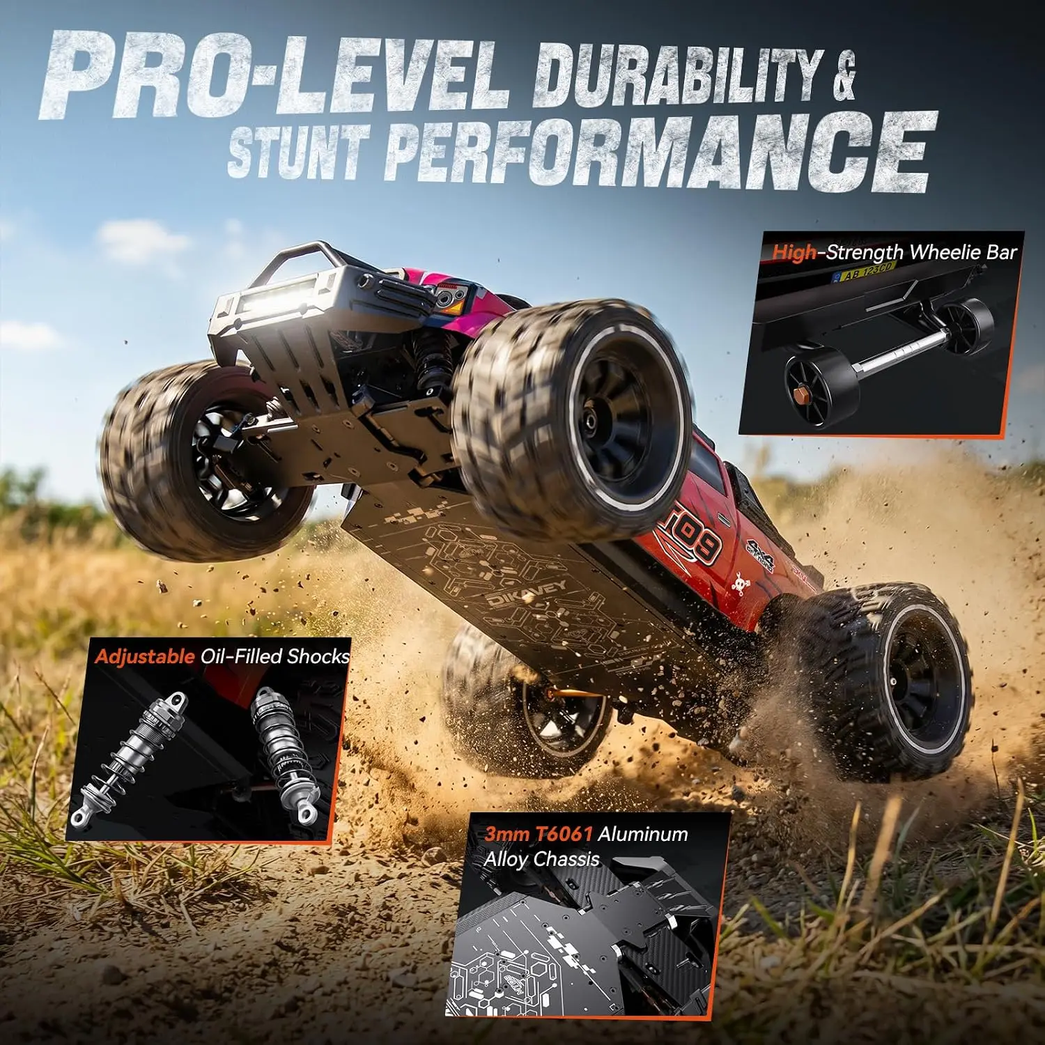 MT09 1/9 4WD Monster Truck RC  - Rc Truck Monster avaliação e preço